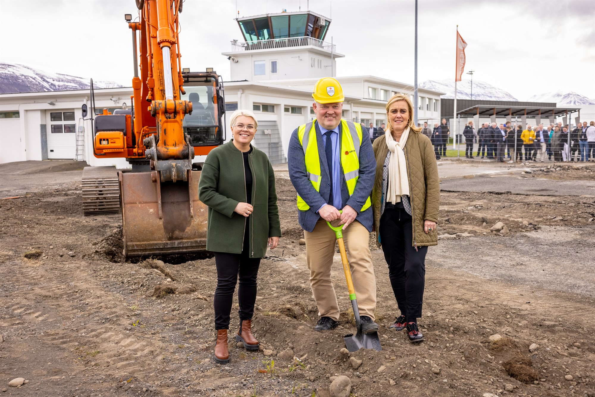 Ground broken on an addition to terminal at Akureyri Airport
