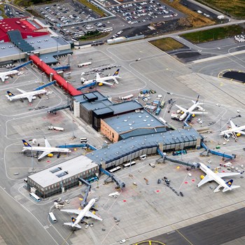 Aerial photo of Keflavík Airport